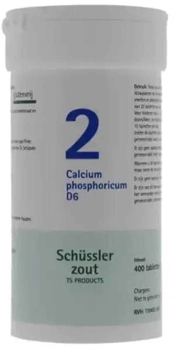 Pfluger Schüssler Zout 2 Calcium Phosphoricum D6 - 400 Tabletten