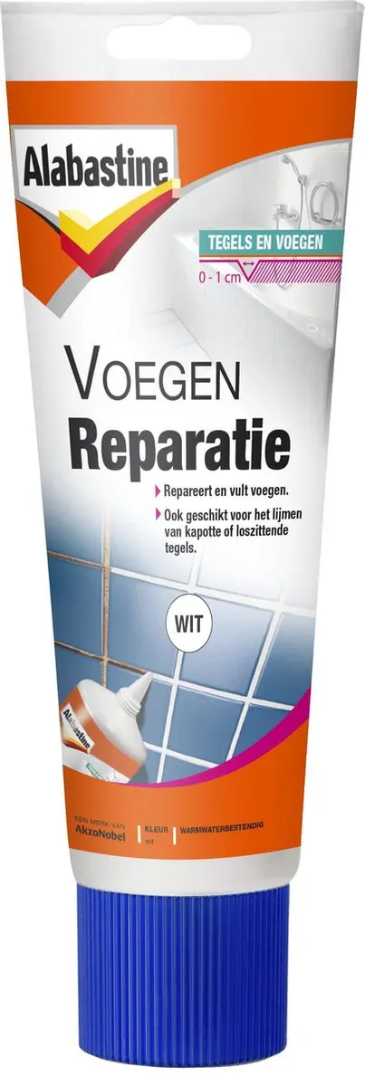 Alabastine Tegels en Voegen Reparatie Wit 330g - afbeelding 6 van 6