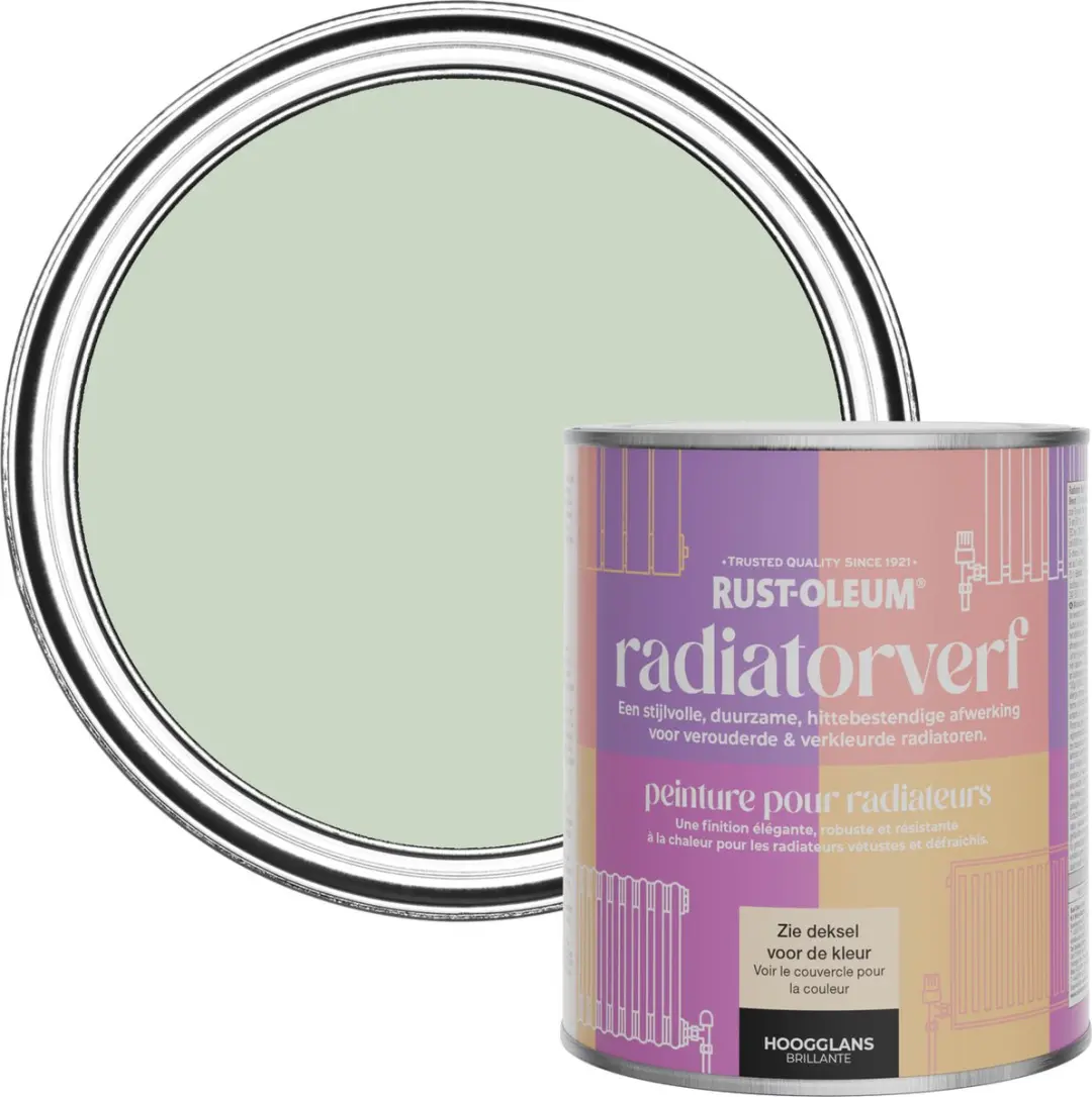 Rust-Oleum Groen Radiatorverf Hoogglans 750ml