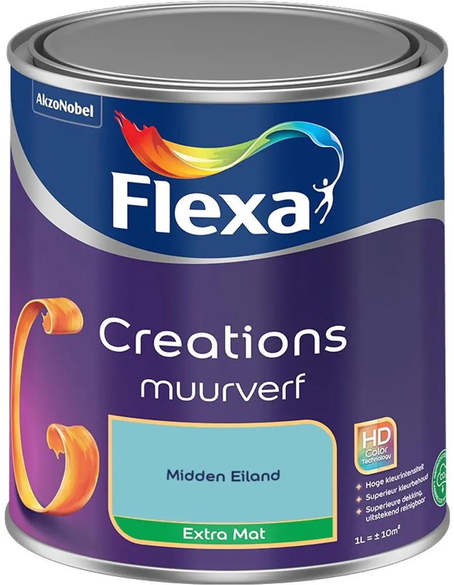 Flexa Creations Muurverf Extra Mat Midden Eiland 1L