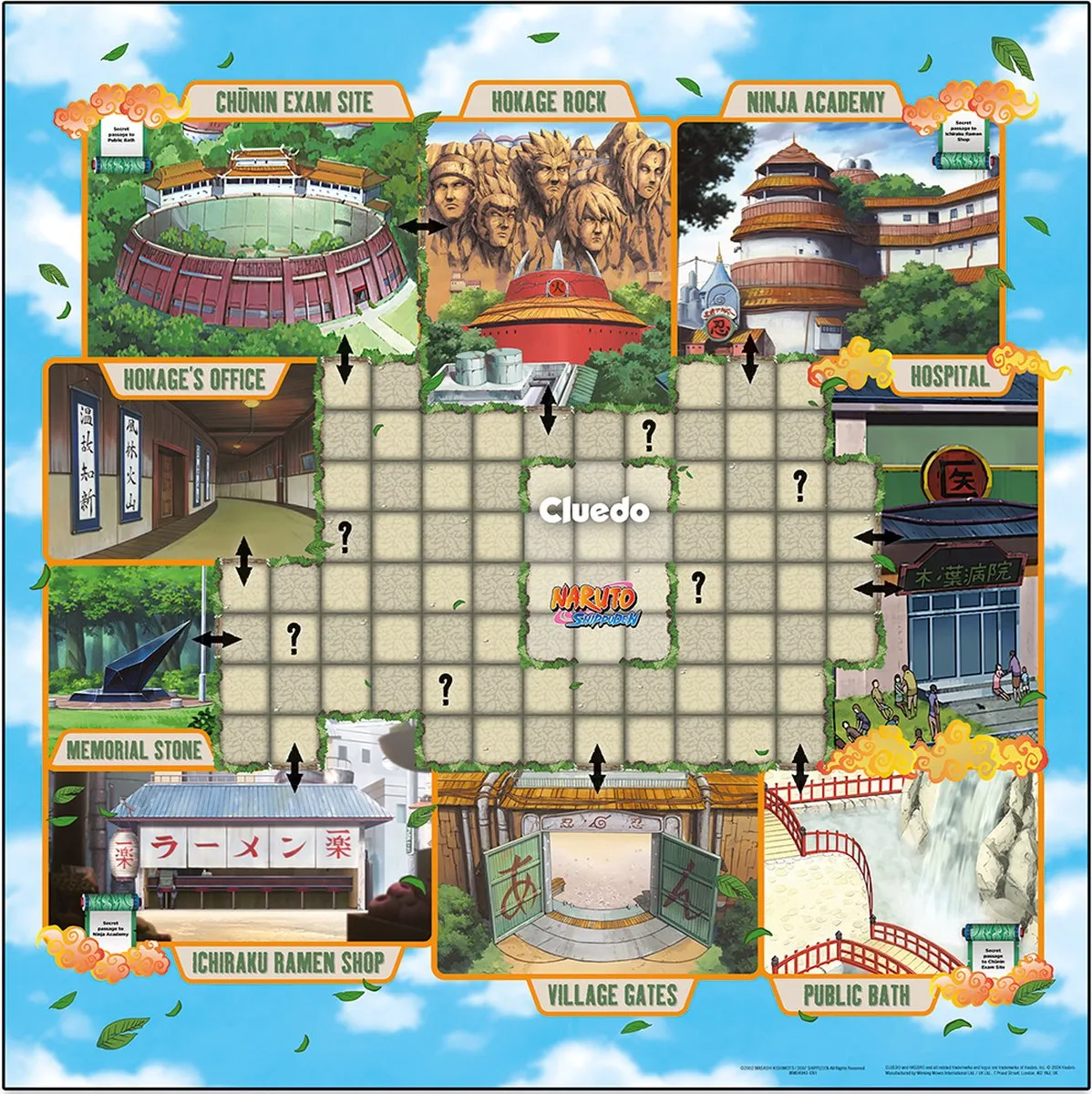 Winning Moves Cluedo Naruto Bordspel - 2-6 Spelers