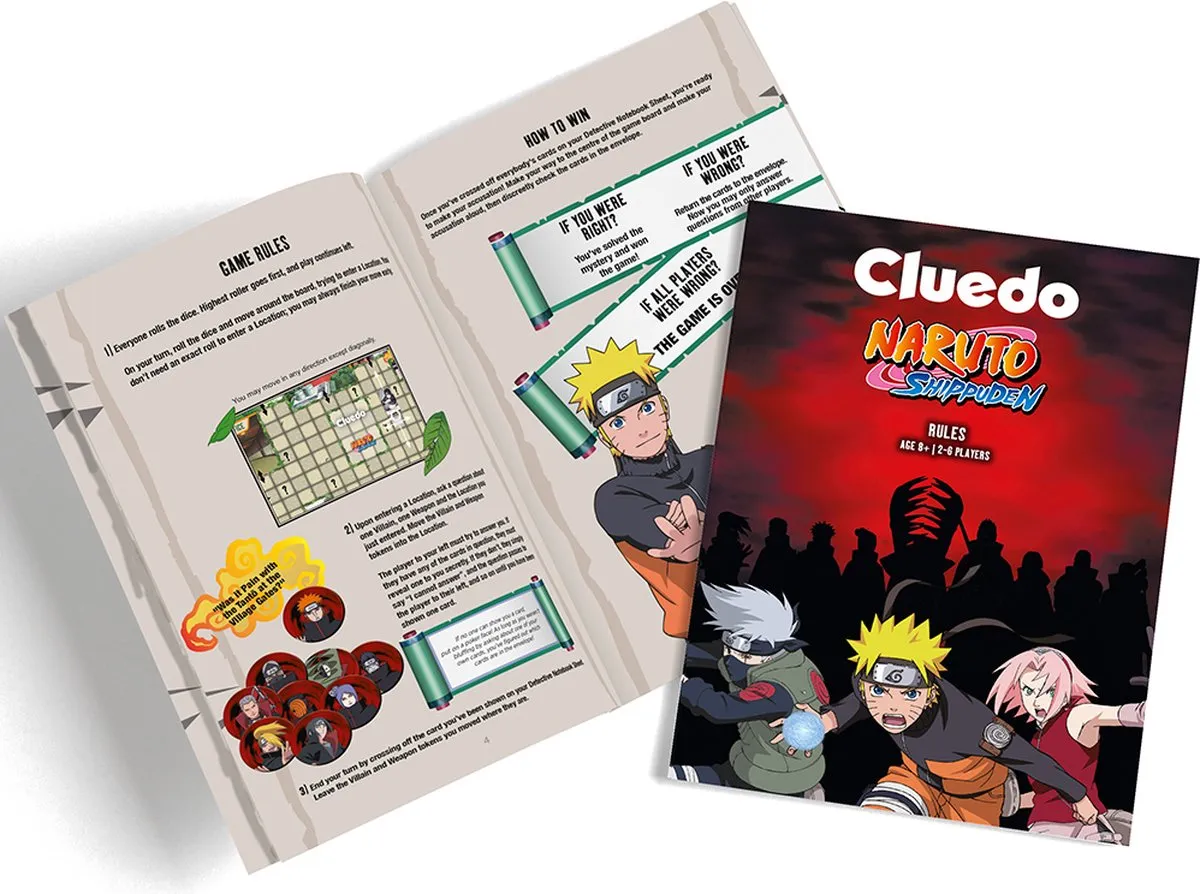 Winning Moves Cluedo Naruto Bordspel - 2-6 Spelers