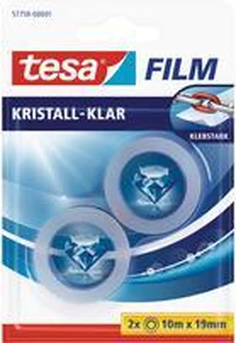 Tesa Kristalhelder Plakband 33m x 15mm