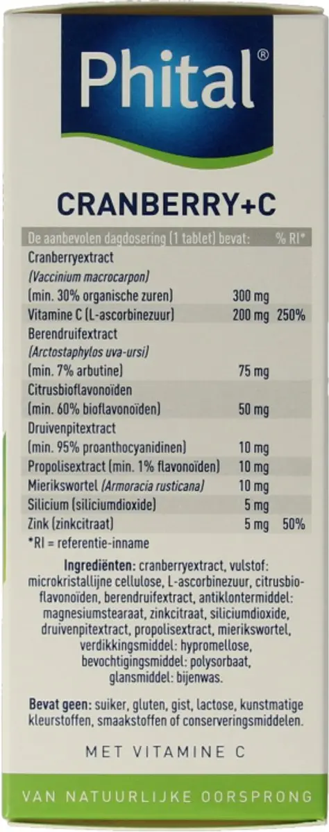 Phital Cranberry + C Tabletten 60 st
