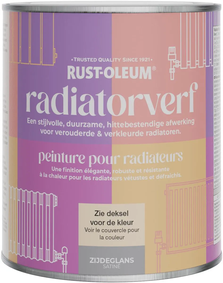 Rust-Oleum Radiatorverf Zijdeglans Sandhaven 750ml