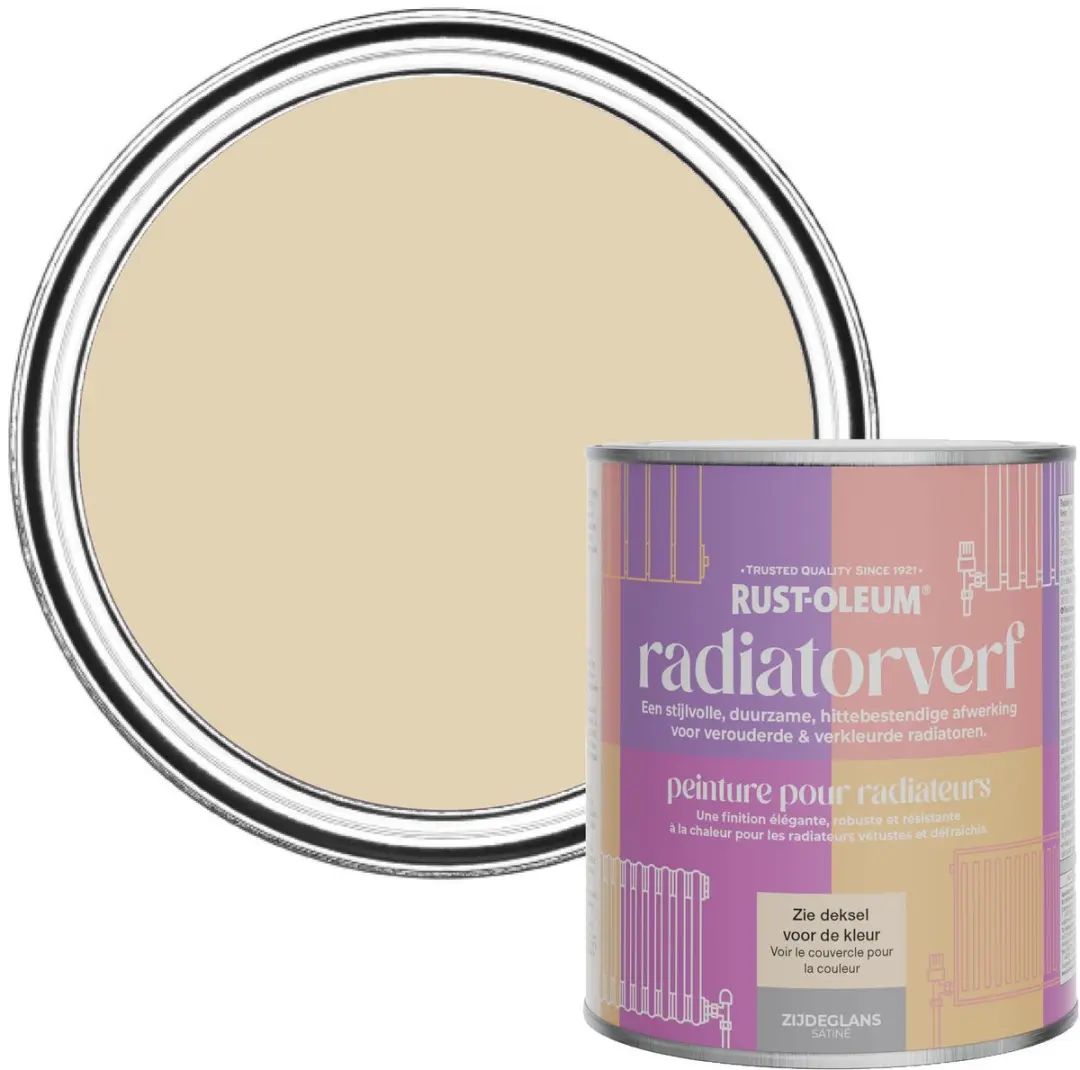 Rust-Oleum Radiatorverf Zijdeglans Sandhaven 750ml