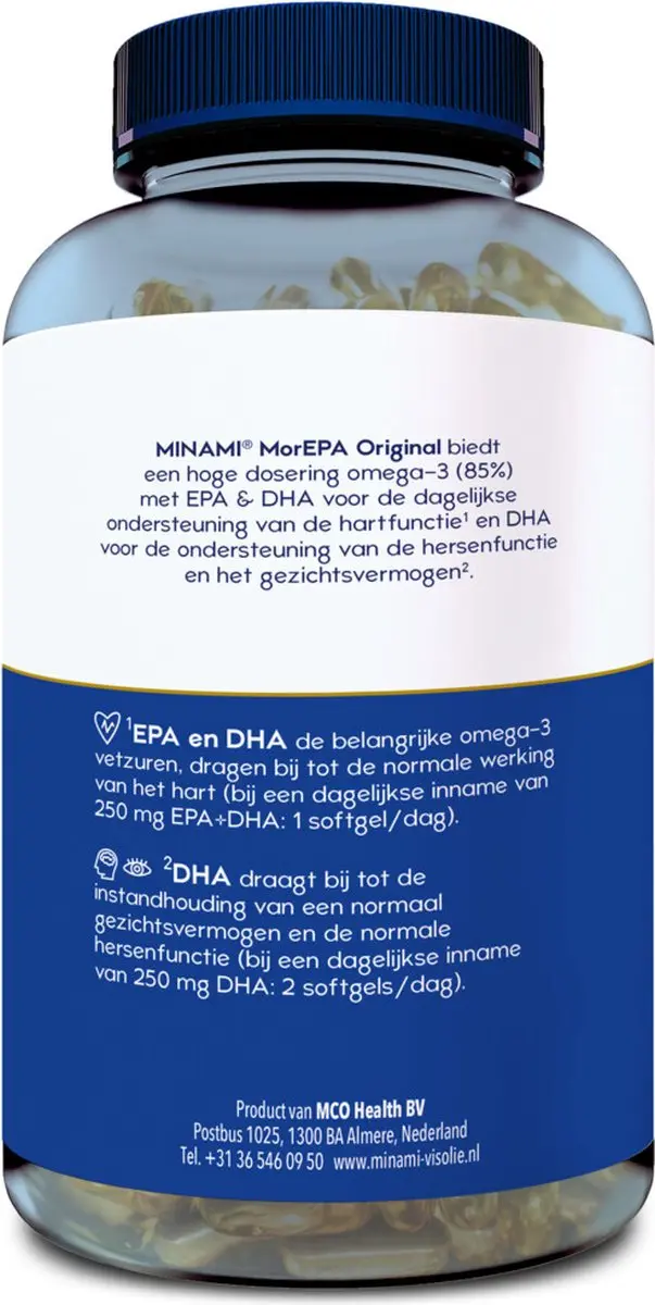 Minami MorEPA Original 240g - 2x120 Softgels - afbeelding 2 van 5