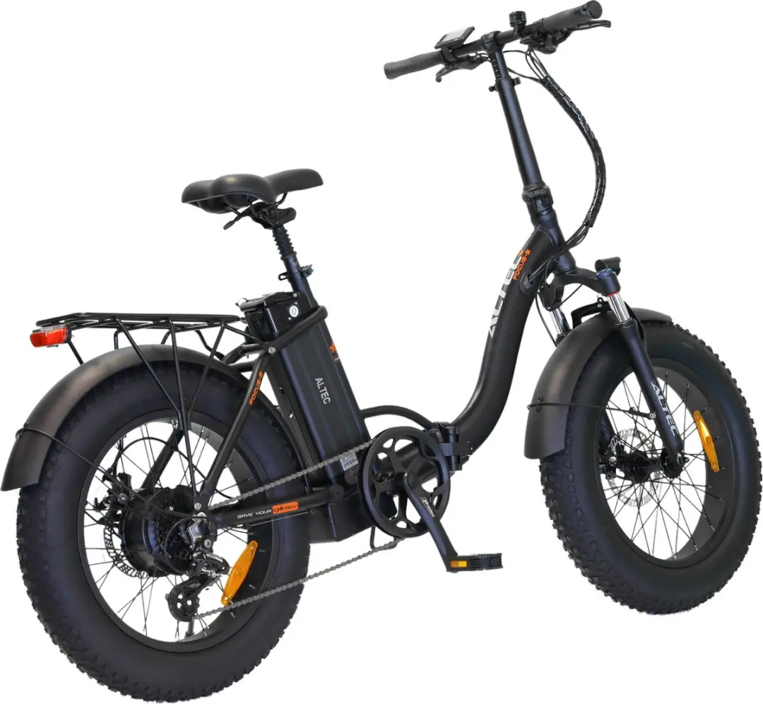 Altec Focus-S Fatbike Vouwfiets 20" - 8 Versnellingen - Zwart