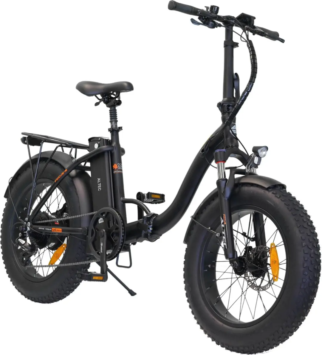 Altec Focus-S Fatbike Vouwfiets 20" - 8 Versnellingen - Zwart