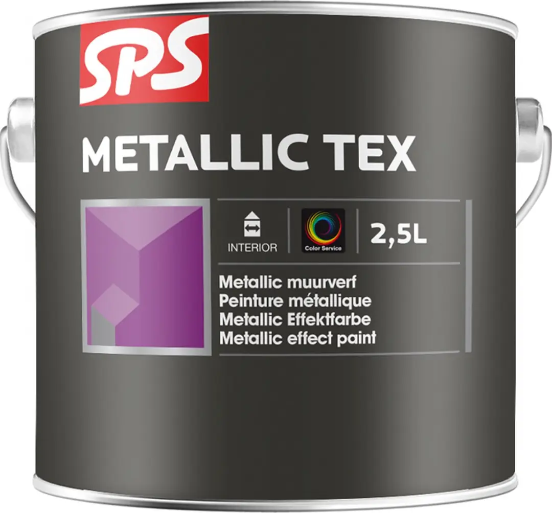 Sps Metallic Tex 1 Liter Verf - Hout - Neutraal