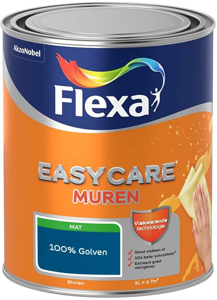Flexa Easycare Muren Mengverf 100% Golven 1L