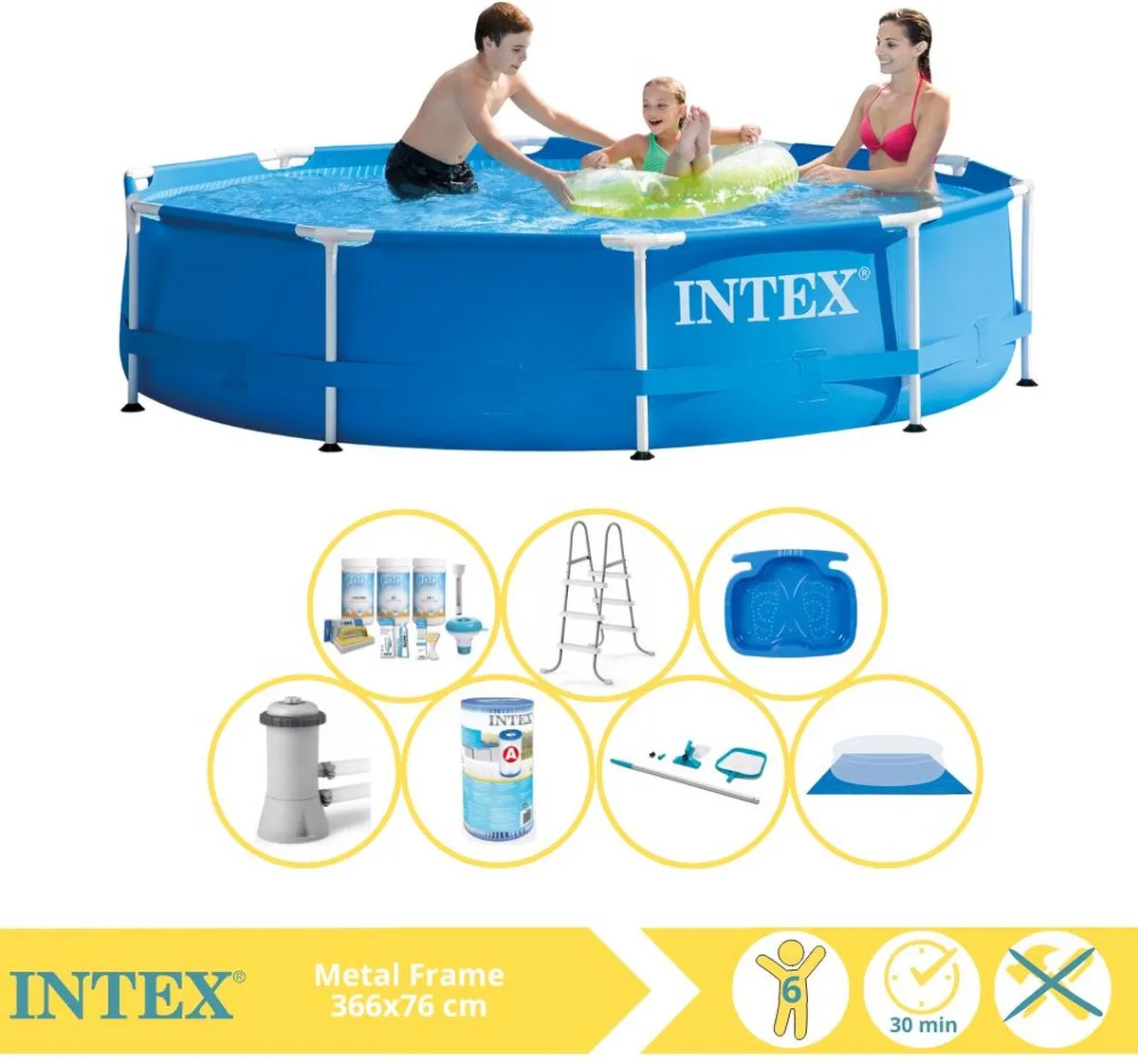 Intex Metal Frame Zwembad 366x76cm