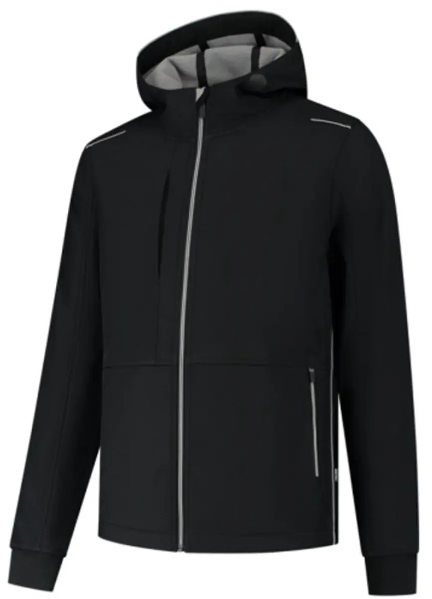 Tricorp 402705 Softshell Capuchon - Zwart/Grijs - XL