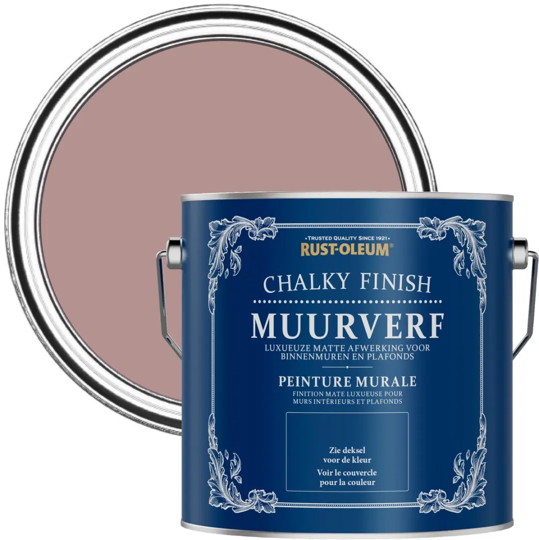 Rust-Oleum Muur- en Plafondverf Chalky Blush 2,5L