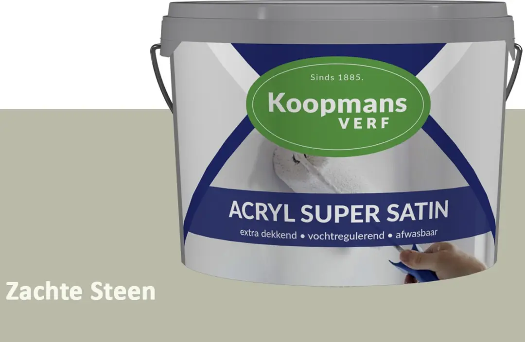 Koopmans Acryl Super Satin Zachte Steen Muurverf 10L