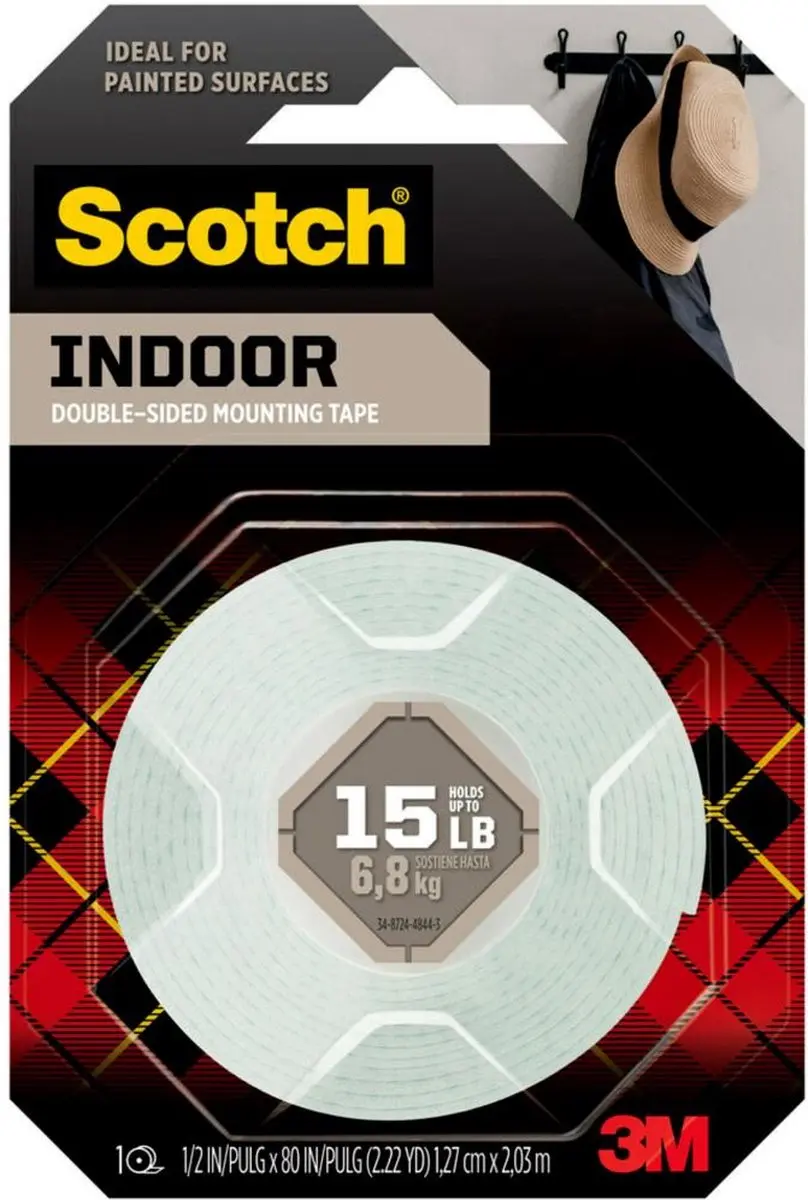 3M Scotch Dubbelzijdige Montagetape Wit