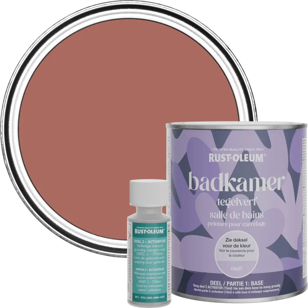 Rust-Oleum Rood Badkamer Tegelverf Matt