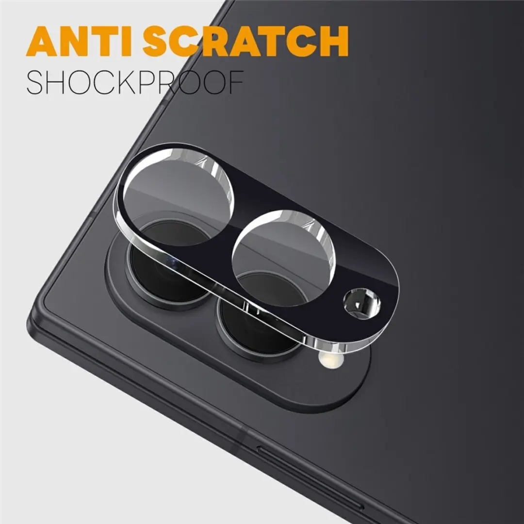 NORTHJO Full Cover Camera Glas 8721389807159 - 2 Stuks - Zwart
