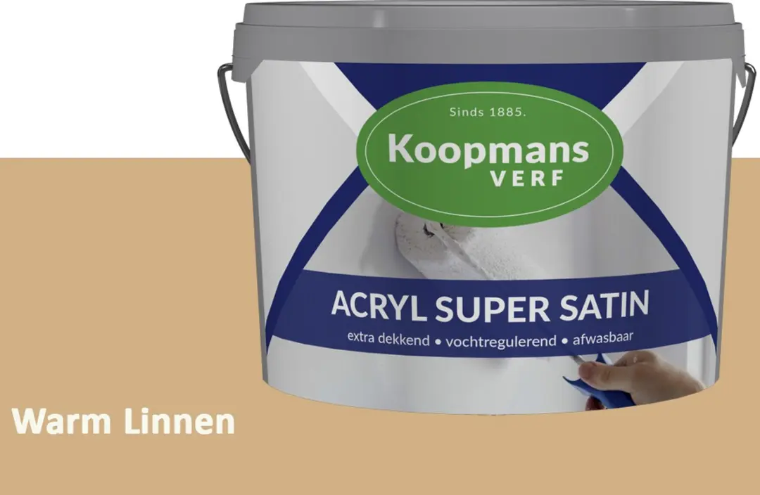Koopmans Acryl Super Satin Warm Linnen Muurverf 2,5L