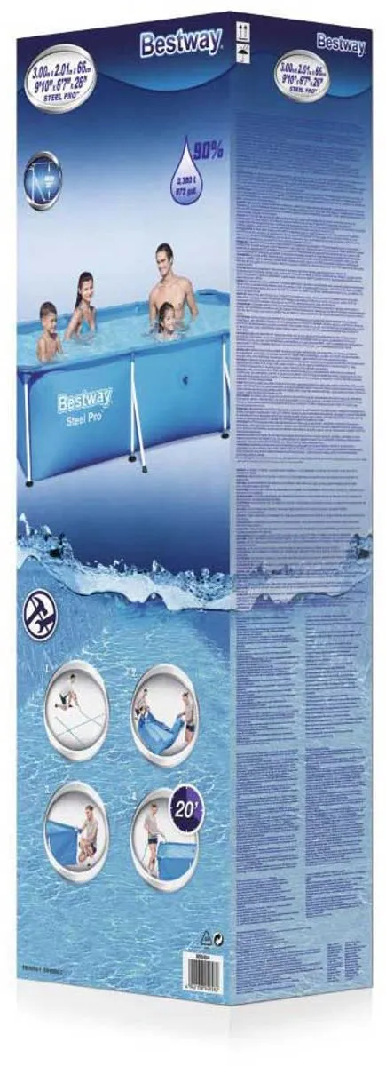 Bestway Steel Pro Zwembad 300x201x66cm - Blauw