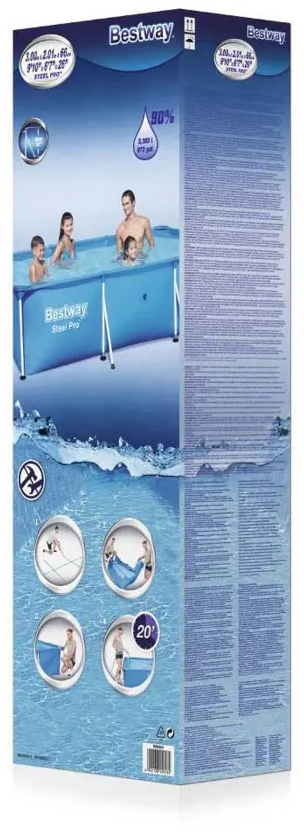 Bestway Steel Pro Zwembad 300x201x66cm - Blauw