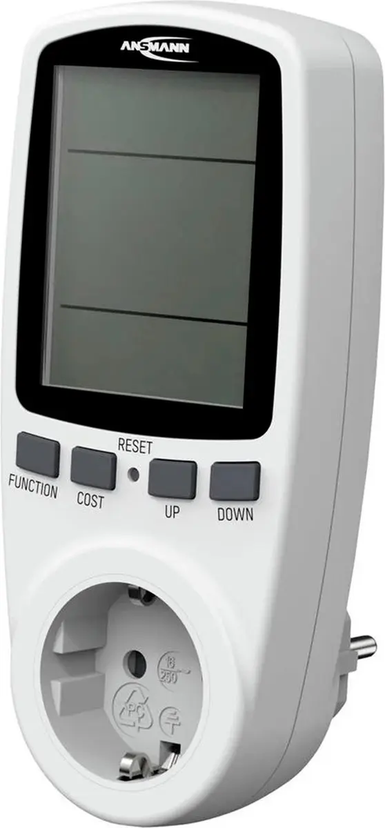 Ansmann APM2 Energiekostenmeter - 3680W - Wit