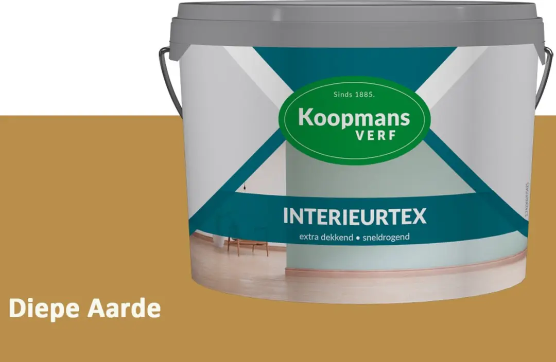 Koopmans Interieurtex Matte Muurverf Diepe Aarde 7,5L