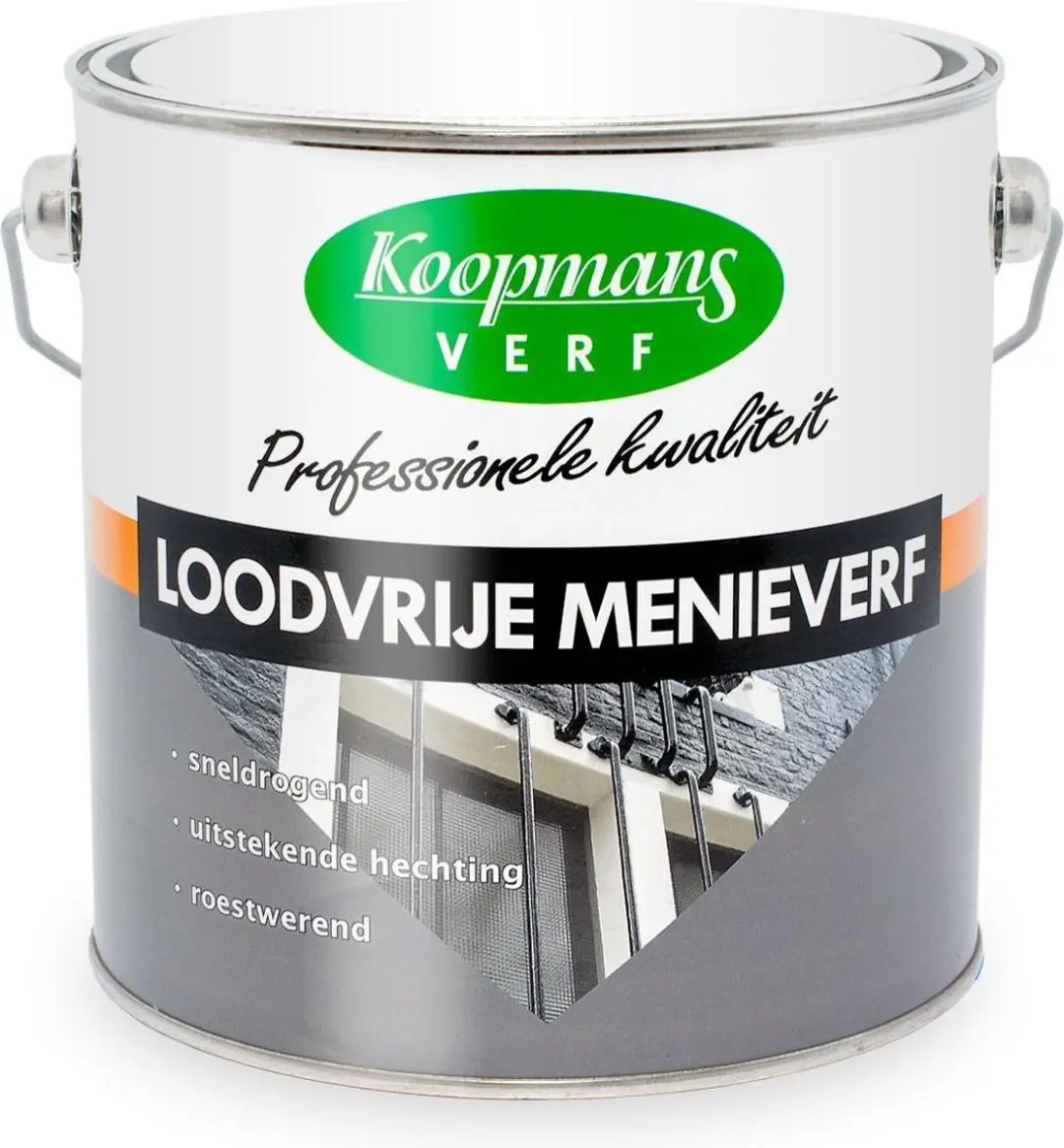 Koopmans Loodvrije Menieverf Oranje 0.75l