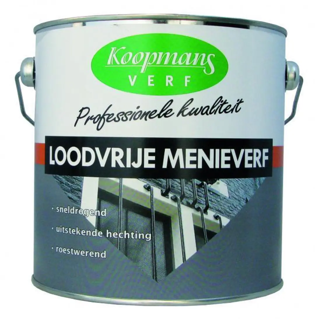Koopmans Loodvrije Menieverf Oranje 0.75l