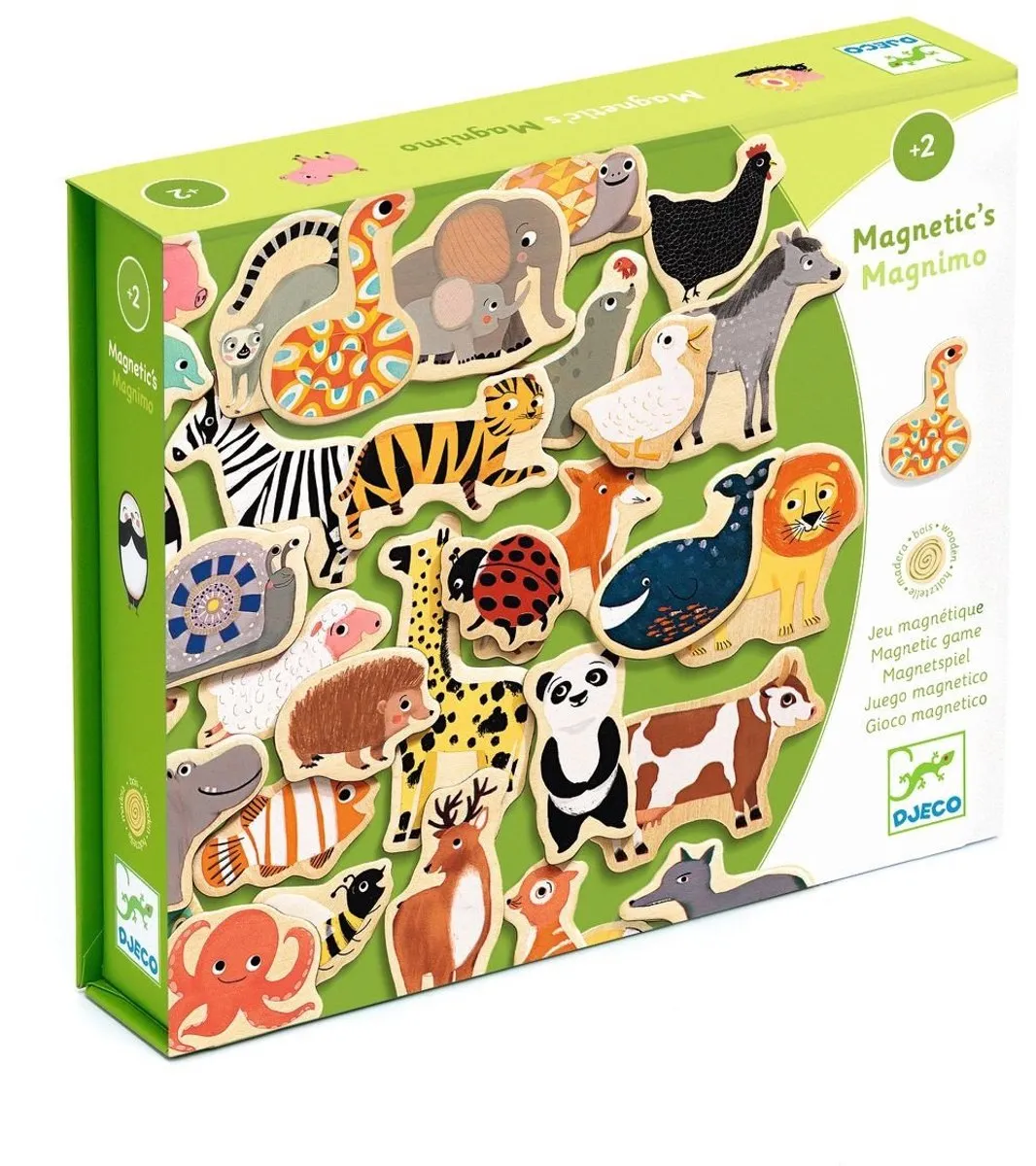 Djeco Magnimo Magnetische Dieren Magneten 36-delig - Multicolor