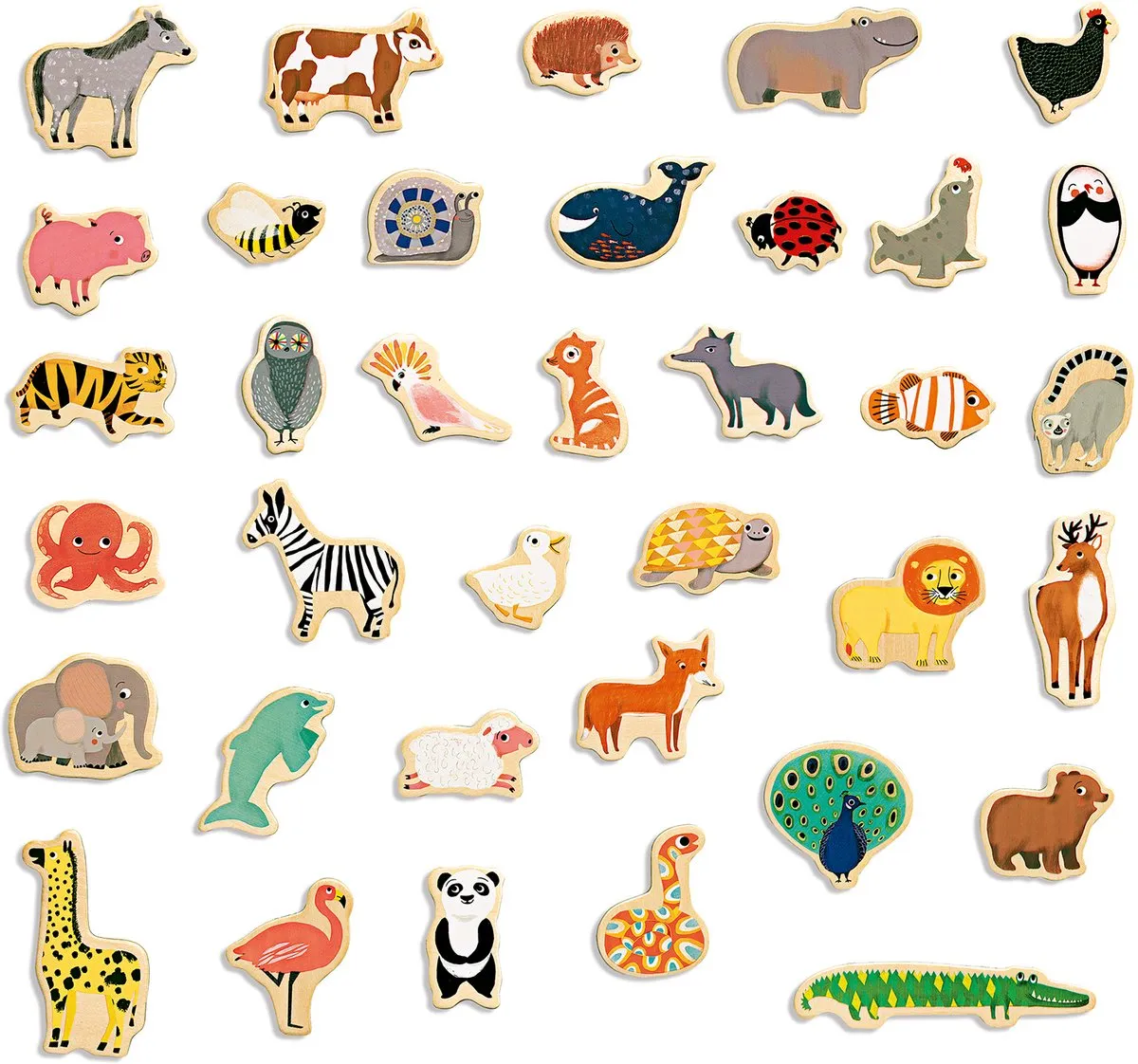 Djeco Magnimo Magnetische Dieren Magneten 36-delig