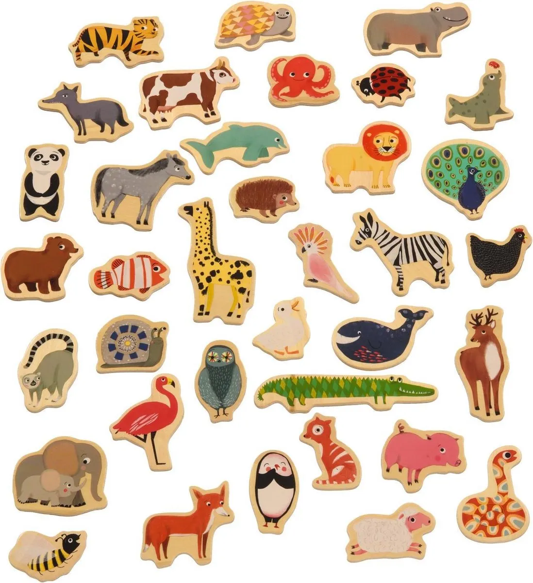Djeco Magnimo Magnetische Dieren Magneten 36-delig - Multicolor - afbeelding 6 van 6