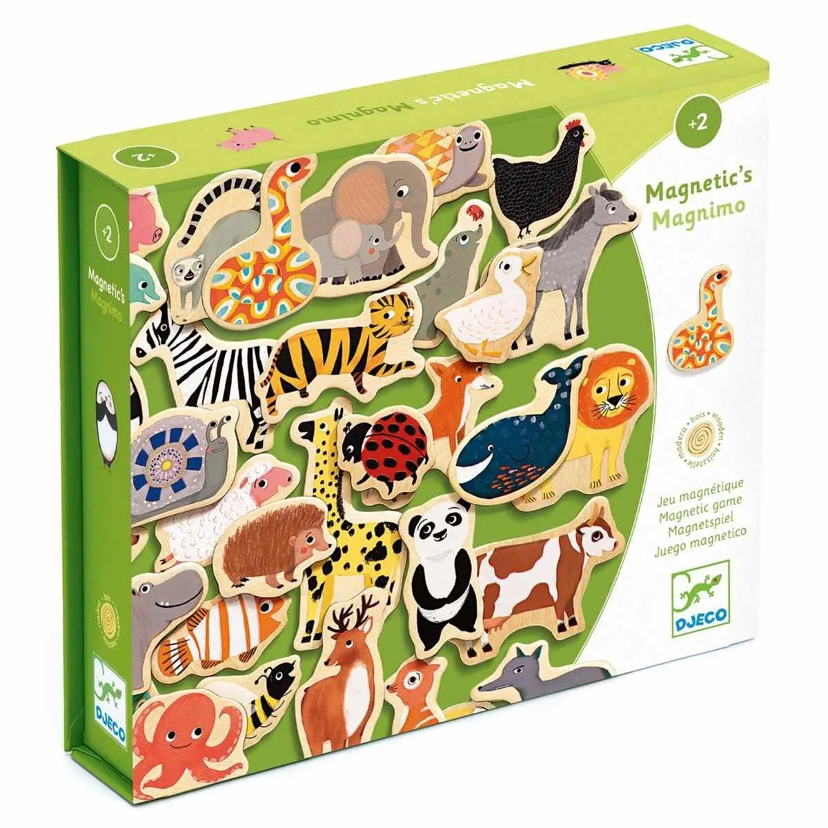 Djeco Magnimo Magnetische Dieren Magneten 36-delig - Multicolor