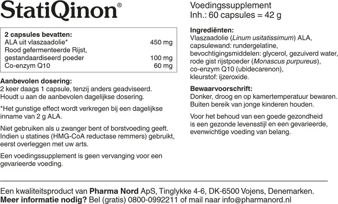 Pharma Nord StatiQinon - 60 capsules