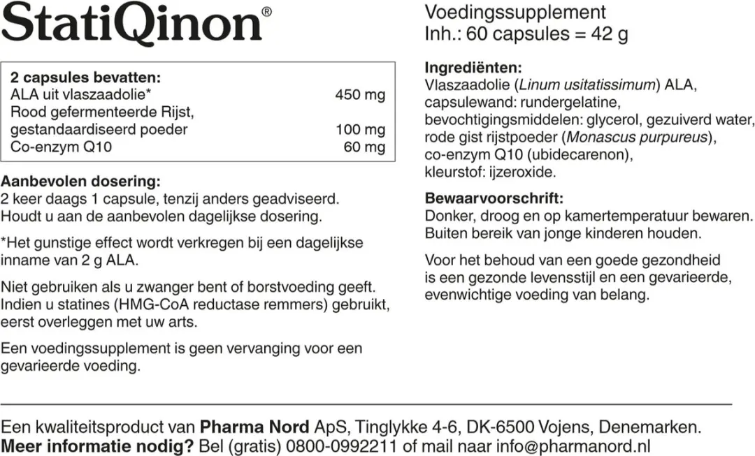 Pharma Nord StatiQinon - 60 capsules