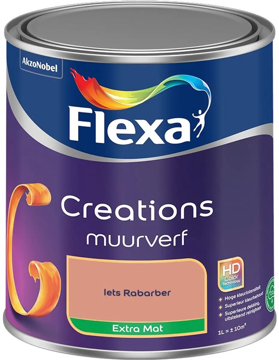Flexa Creations Muurverf Extra Mat Iets Rabarber 1L