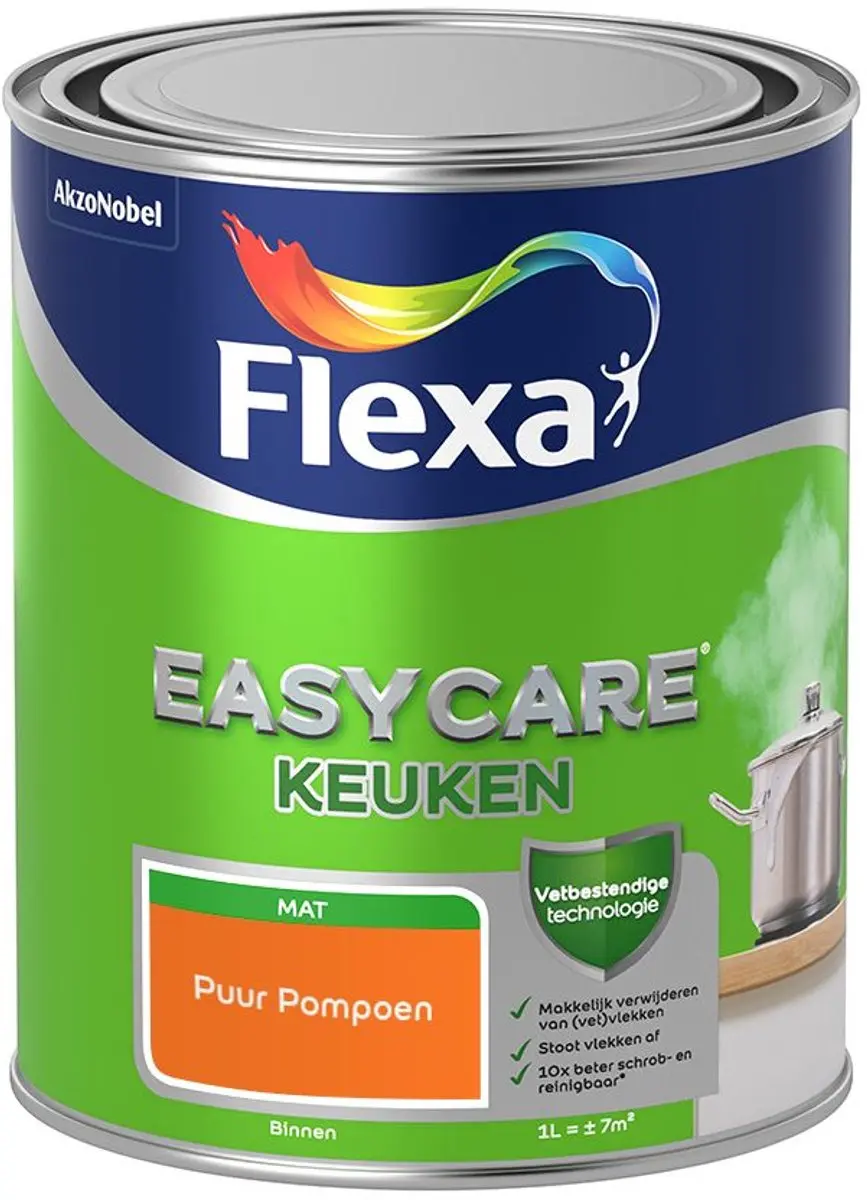 Flexa Easycare Keukenverf Puur Pompoen 1L