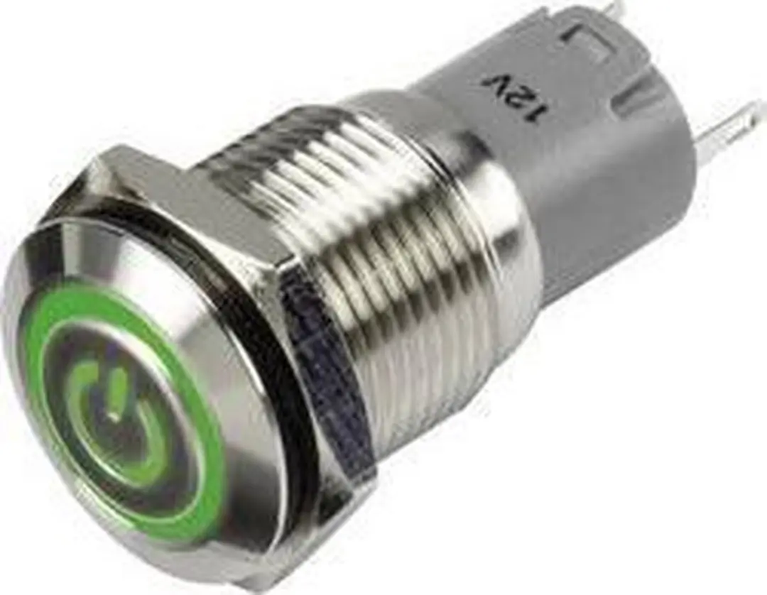 Tru Components LAS2GQF-11ZET/G/12V/S/P Drukschakelaar 48V