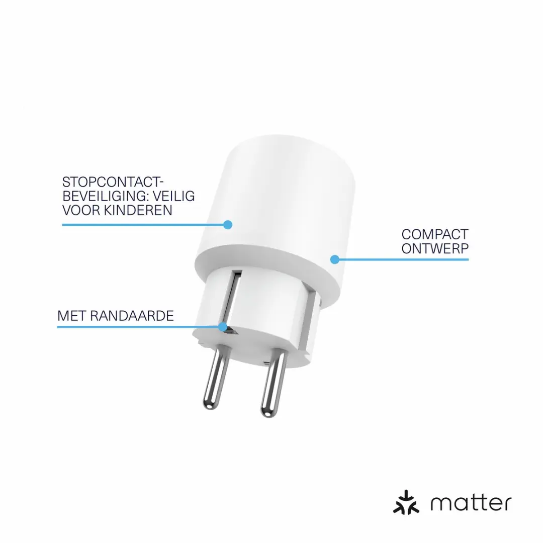 KlikAanKlikUit MACC-2300 Matter Stopcontactschakelaar 2300W - Wit