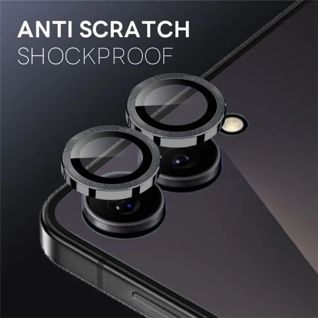 NORTHJO Galaxy Z Flip 8 Lensprotector - 2 Stuks - Zwart
