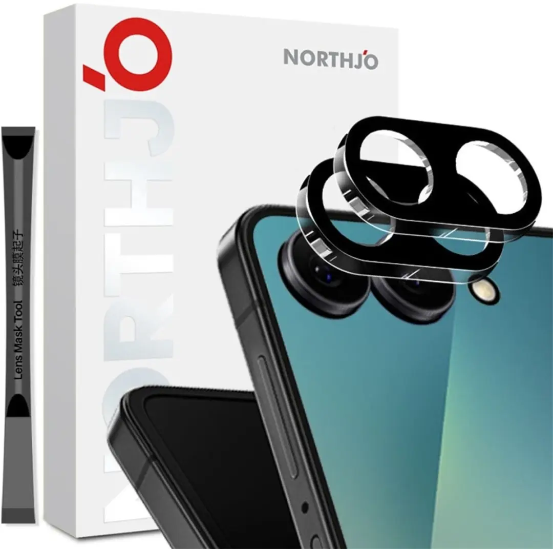 NORTHJO Camera Glas Zwart