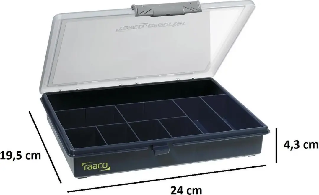 Raaco Assortimentsdoos 9 Vakken - 195x240x43mm