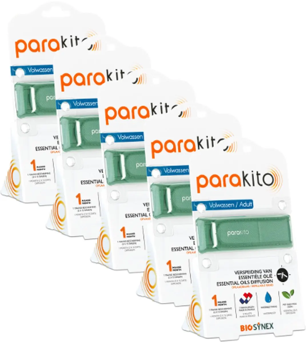 Parakito Oplaadbare Anti-Muggen Armband