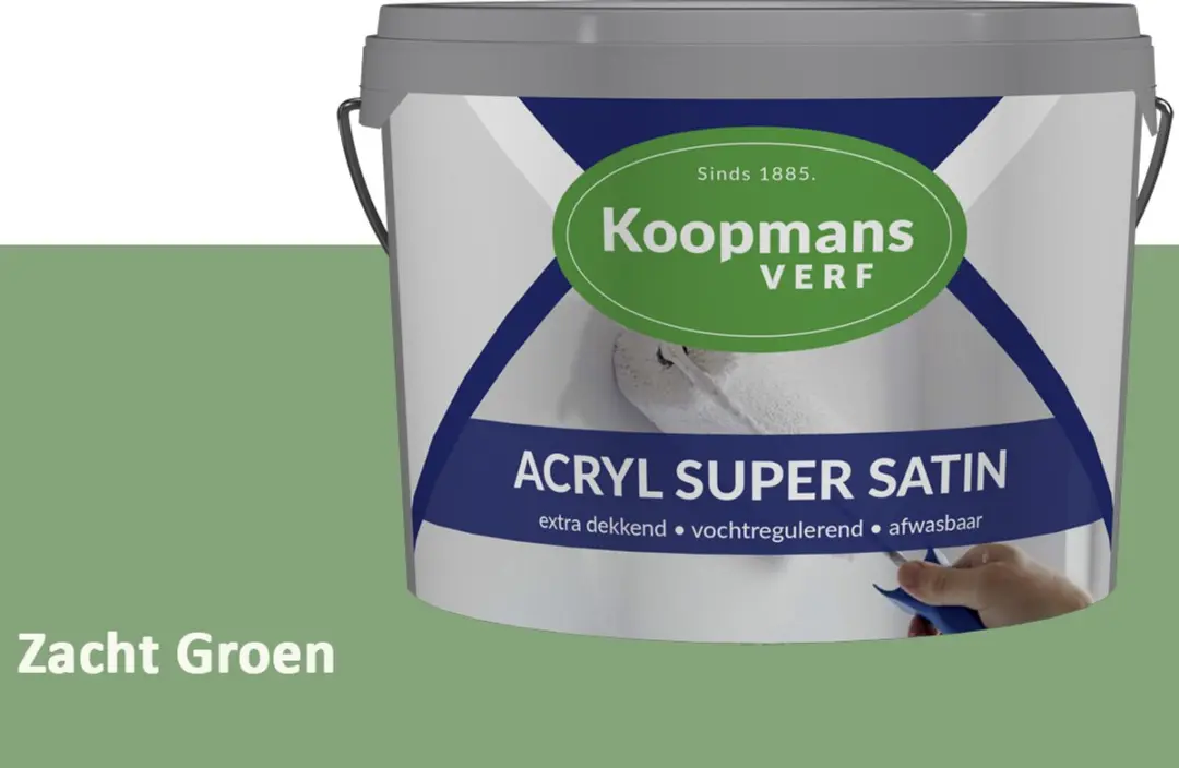 Koopmans Acryl Super Satin Zijdeglans Muurverf 10L