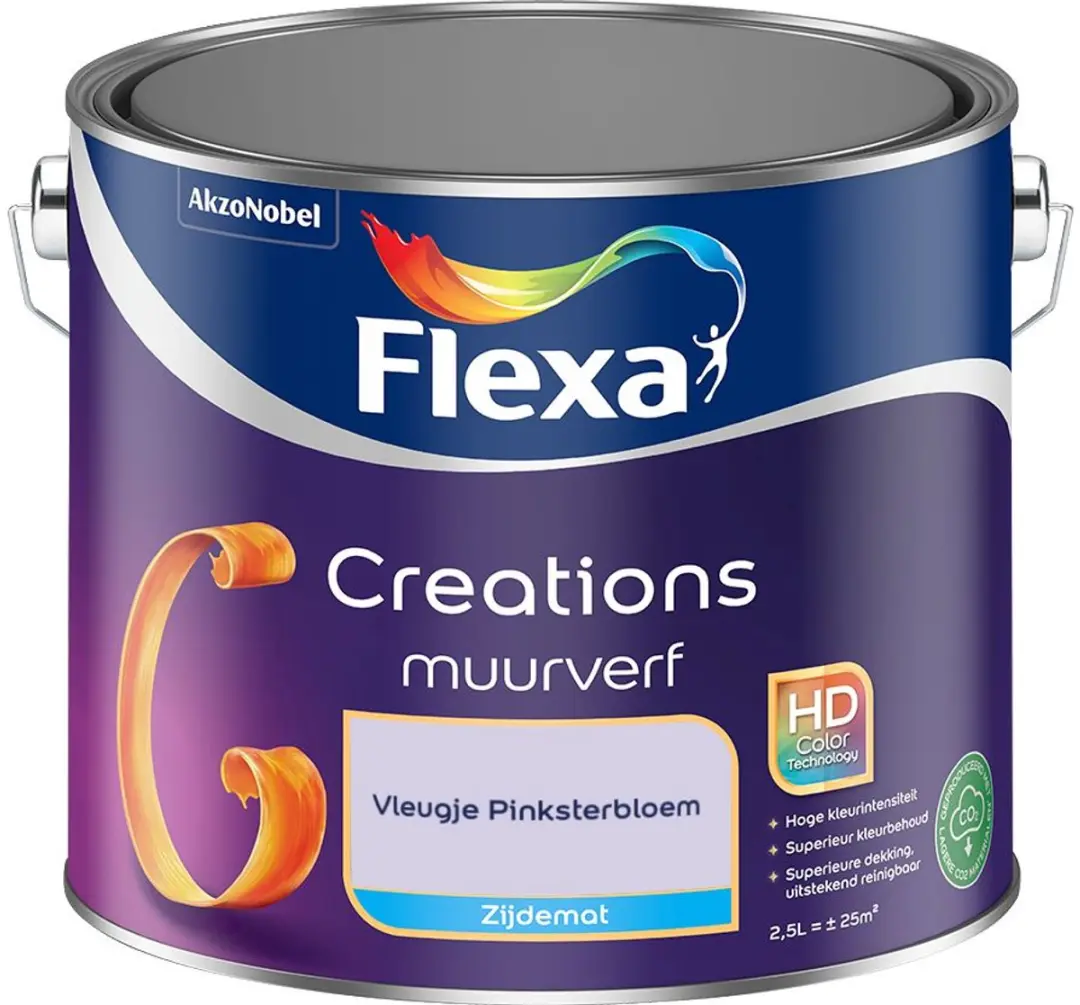 Flexa Creations Muurverf Zijdemat Vleugje Pinksterbloem 2,5L