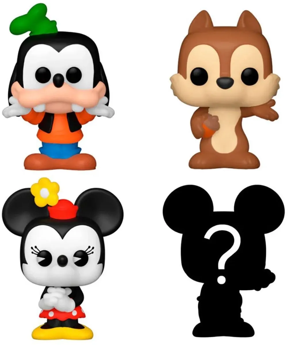 Funko Bitty Pop! Disney Classics 4-Pack - Goofy, Chip, Minnie & Mystery