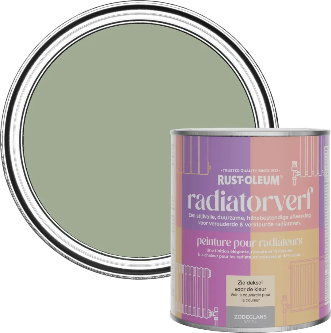 Rust-Oleum Kakigroen Radiatorverf Zijdeglans 750ml