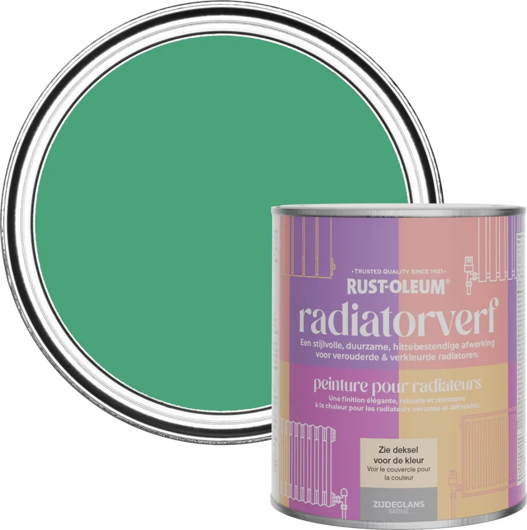Rust-Oleum Groen Radiatorverf Zijdeglans 750ml