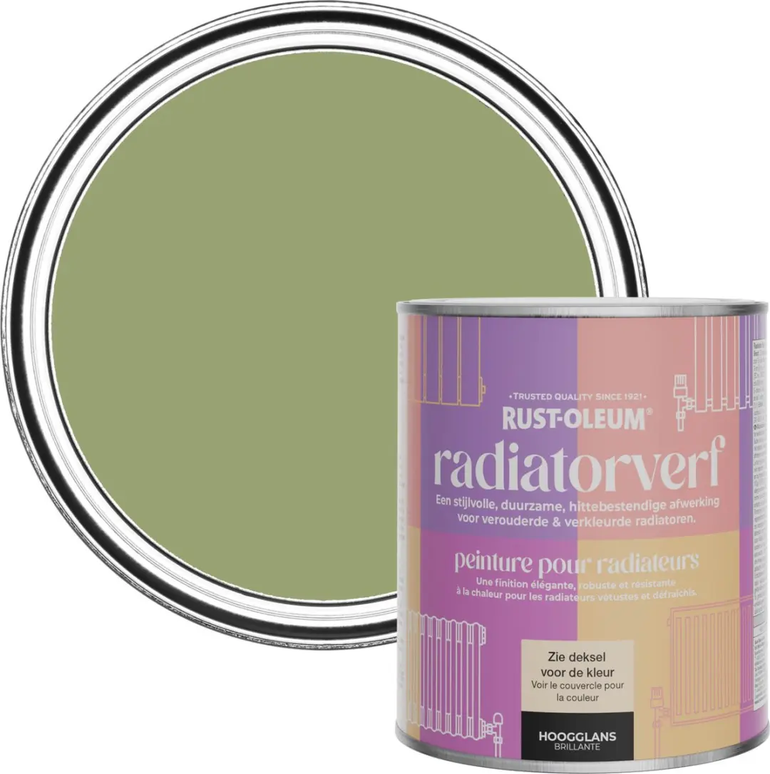 Rust-Oleum Groen Radiatorverf Hoogglans 750ml