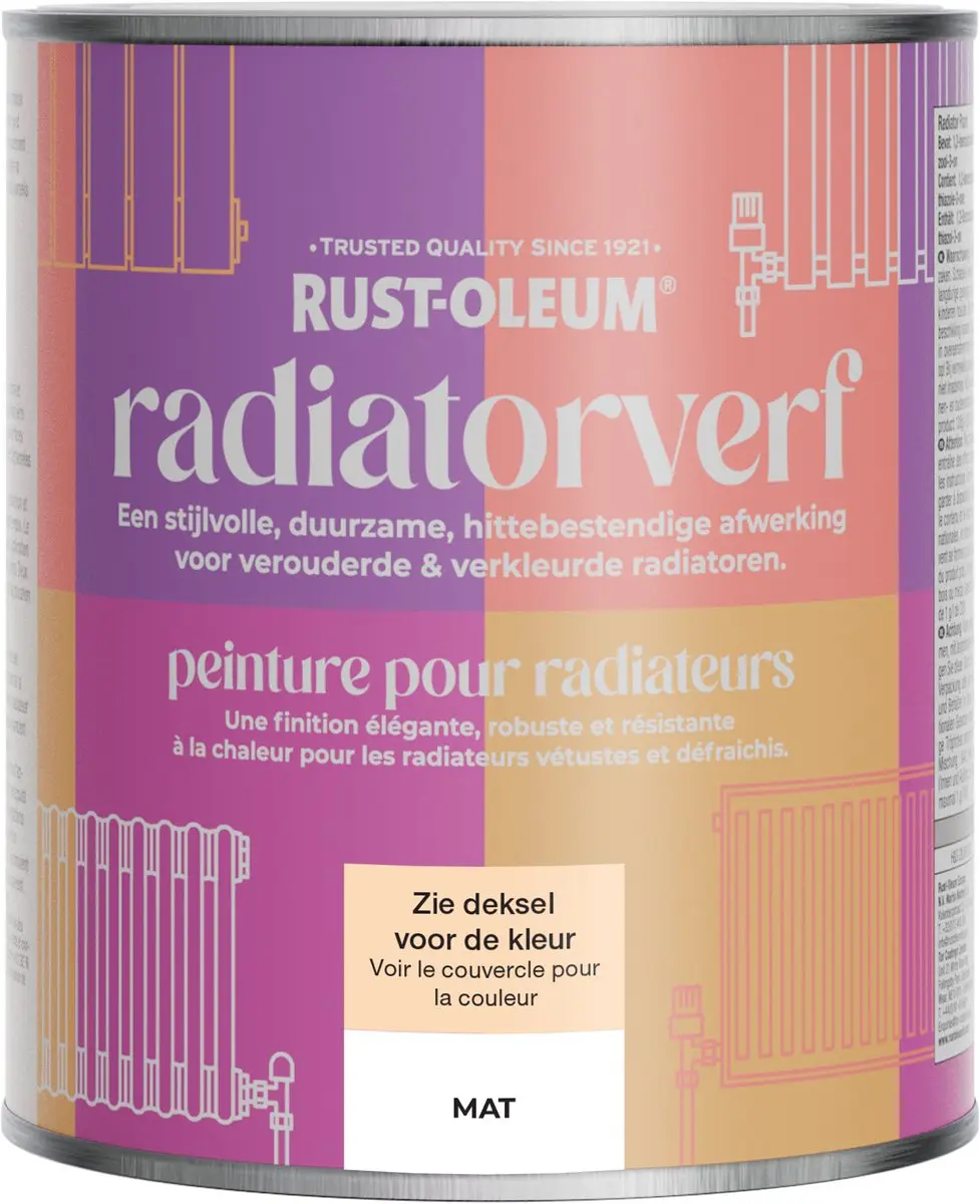 Rust-Oleum Radiatorverf Mat - Zeester 750ml